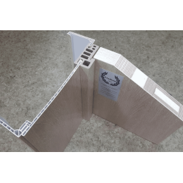 Влагостойкая дверь экошпон EtaDoor глухая одностворчатая Санторини