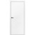 Дверь межкомнатная  Силк ДГ ПЭТ белый с черной АБС кромкой