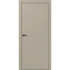 Межкомнатная дверь Silk ПЭТ мокко с черной ABS-кромкой