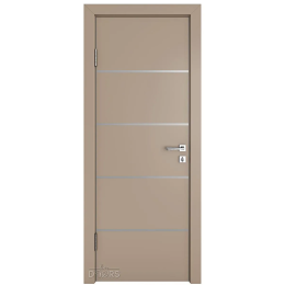 Дверь звукоизоляционная ДГ-605 Латте софт /молдинги 42 Дб