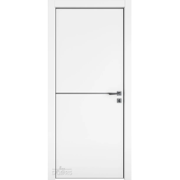 Дверь звукоизоляционная ДГ-622 Белый бархат/молдинг, 42 Дб