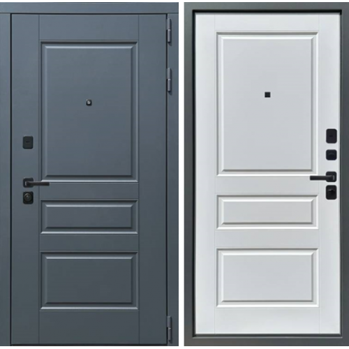 Дверь входная Страж К-8 (3К YoDoors-8), Velluto Oscure AG 710, внутренняя отделка - Velluto Bianco AG 700