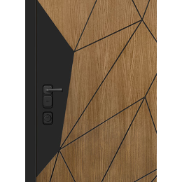 Дверь входная уличная Композит Термо, цвет Тик