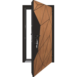 Дверь входная уличная Композит Термо, цвет Тик