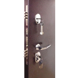 Дверь входная Президент Х7, цвет хамелеон антик, панель - президент х7 цвет сандал белый