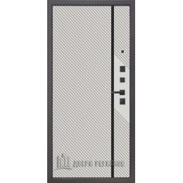 Дверь входная Страж К-16, цвет velluto oscure ag 710, панель - 3k yodoors-16 цвет velluto bianco ag 701 (3К YoDoors-16)